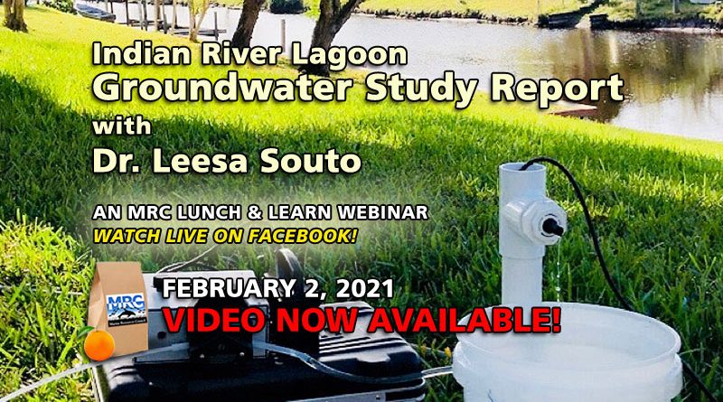February 2021 Lunch and Learn: Groundwater Study
