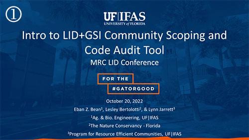 Intro to LID + GSI Community Scoping and Code Audit Tool