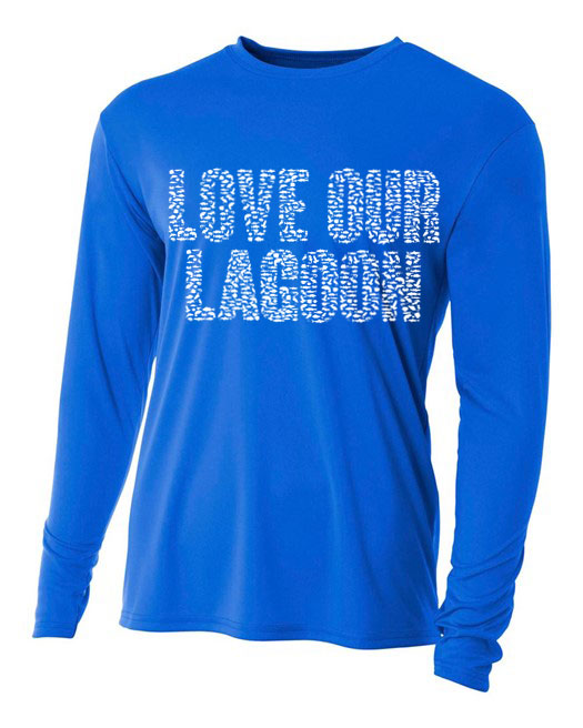 Royal Blue Love Our Lagoon Dri-FIT Unisex Long Sleeve Tee-Shirt