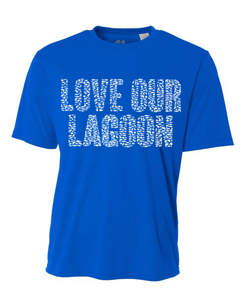 Royal Blue Love Our Lagoon Dri-FIT Unisex Short Sleeve Tee-Shirt